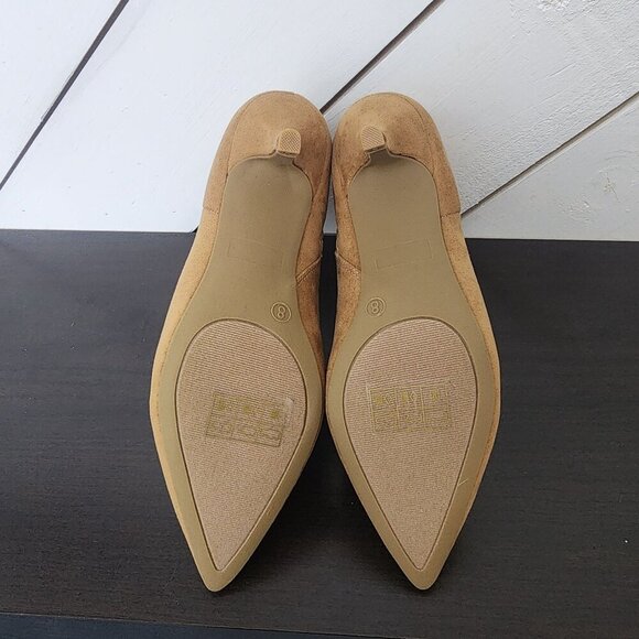 NEW Journee Collection Isobel Women's Size 8 Tan Faux Suede Ankle Boots 3CT - Picture 7 of 8